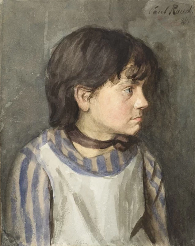 Ritratto di una bambina (Amalia Blo) - Art Museum of Estonia's painting collection, Tallinn